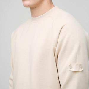 Sudadera de Hombre de Alta Calidad, Personalizada, 100% Algodón Sostenible, Corte Holgado, Costuras Visibles, Cuello Redondo, para Otoño - Product Image 3