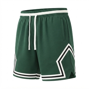 Shorts d'entraînement technique bleus HIEND, taille élastique avec cordon de serrage, légers, en polyester/coton, pour activités sportives et extérieures - Product Image 2