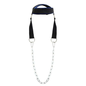 Arnés de entrenamiento de músculos cervicales de alta resistencia, equipo cómodo para levantamiento de pesas con cadena de acero y acolchado suave para soporte. - Product Image 5