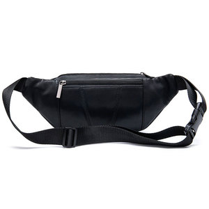 Bolsos de cintura de cuero genuino para hombre, los más vendidos, multifuncionales y elegantes, de color liso, para exteriores. - Product Image 2