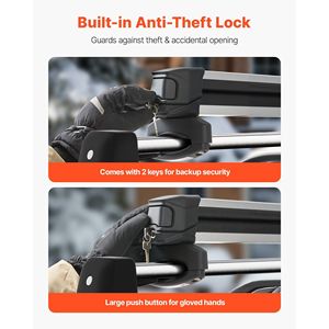 4 paires de skis et 2 snowboards, porte-ski et porte-snowboard pour toit de voiture, support universel en aluminium pour toit de voiture - Product Image 5