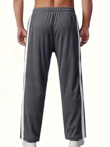 กางเกงจ็อกเกอร์ขายาวทรงตรงบุขนแกะสำหรับผู้ชาย เอวสูง อุ่นสบายสำหรับฤดูหนาว เหมาะสำหรับใส่ลำลองหรือออกกำลังกาย ผลิตจากผ้าฝ้าย 100% เป็นมิตรต่อสิ่งแวดล้อม ผลิตในบังกลาเทศ - Product Image 4