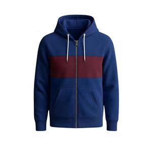 เสื้อฮู้ดดี้ทรงสลิมฟิตแบบมีกระเป๋า สีสันตามสั่ง OEM สำหรับผู้ชาย เหมาะสำหรับกิจกรรมกลางแจ้ง ระบายอากาศได้ดี ผลิตจากผ้าถักผสมฝ้ายและโพลีเอสเตอร์ - Product Image 3