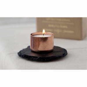 Luxury Rose Gold Copper <b>Candle</b> Jar Metal Votive Container with Pierced Lid Decorative Scented <b>Candle</b> Tin for Home Decor 10oz - Product Image 4