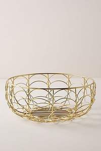 Cesta de Frutas de Metal Tejida Artesanal para Almacenamiento y Exhibición en Cocinas Modernas con Acabado Premium y Construcción Duradera - Product Image 3