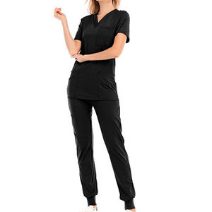 Conjuntos de Uniformes Médicos Personalizados, Accesorios para Uniformes de Hospital, Pantalones Deportivos de Tallas Grandes, Conjuntos de Blusa y Pantalón de Moda para Mujeres y Hombres, Unisex, Spandex/Algodón - Product Image 4