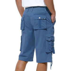 Pantalones Cortos Cargo para Hombre, Más Vendidos, Cintura Media, Bolsillos Grandes, Largura hasta la Rodilla, Cierre con Cordón, Color Personalizable, OEM - Product Image 4