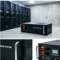 Paquete de Baterías Modulares de Fosfato de Hierro y Litio (LiFePO4) de 48V 5kWh |   ESS de 19 Pulgadas para Montaje en Rack con BMS para Sistemas Fuera de la Red e Híbridos