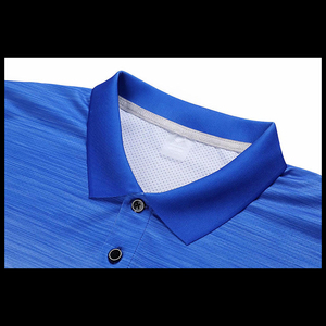 New Custom Men's Breathable Printed for Shirts Polyester/Cotton Solid Pattern Sublimation Polo Shirt Short Sleeve Knitted - Product Image 5