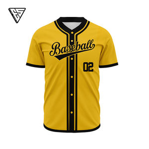 Maillots de baseball et de softball personnalisables, 100% polyester, manches courtes, col en V, séchage rapide, antibactériens, service OEM, nom d'équipe personnalisé - Product Image 5