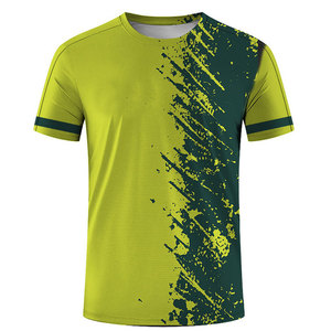 T-shirt pour homme à manches courtes, col rond, imprimé camouflage bleu, séchage rapide, coupe décontractée, tricoté en polyester - Product Image 6