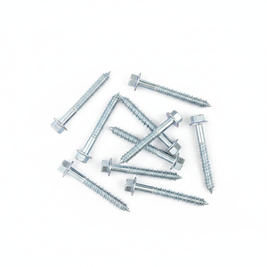 Tornillo de Acero al Carbono de Alta Resistencia Clase 4, Métrico/Pulgadas, HRC22-32, Punta Afilada, Cabeza Hexagonal Externa, Rosca Gruesa para Madera, DIN 571, Zincado - Product Image 2