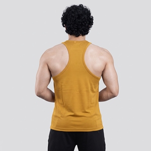 Débardeur de sport cinétique pour homme, écologique, respirant, coupe ajustée, avec logo frontal - Vêtement de sport en polyester/nylon - Product Image 2