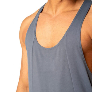เสื้อกล้ามผู้ชายสไตล์ใหม่ปี 2025 สีพื้นแบบกำหนดเอง แห้งเร็ว ระบายอากาศดี ขายดีที่สุด เสื้อกล้ามผู้ชายขายดีที่สุด - Product Image 3