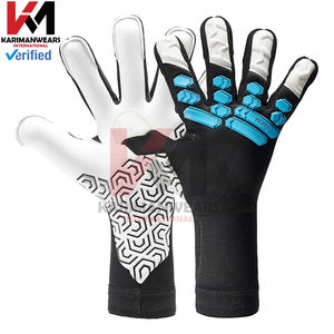 Guantes de portero de fútbol de alta calidad, transpirables, con malla en la parte posterior, palma de látex antideslizante, guantes deportivos duraderos para hombres, mujeres y jóvenes. - Product Image 3