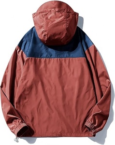 Veste coupe-vent imperméable à capuche avec fermeture éclair intégrale pour le streetwear et les activités de plein air, idéale pour la randonnée - Product Image 2
