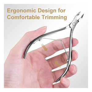 Coupe-cuticules avec repousse-cuticules - Easkep Coupe-cuticules en acier inoxydable pour pédicure - Product Image 4