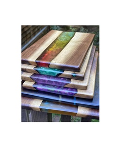 ถาดไม้เรซิ่นสุดหรู งานแฮนด์เมดระดับพรีเมียม ถาดเสิร์ฟไม้ตกแต่งสำหรับบ้านหรู โรงแรม ร้านอาหาร - Product Image 5