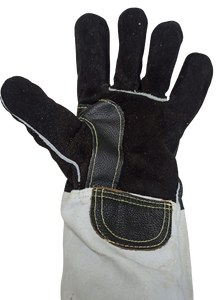 Gants de sécurité en cuir de vache fendu résistants au feu avec logo personnalisé Gants de protection pour le soudage à la main Gants de travail pour le soudage ignifuges - Product Image 4