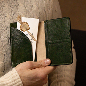 Promotional Genuine Leather Eco-Friendly Plain Fashion Passport Holder Travel <b>Wallet</b> Custom Logo <b>RFID</b> <b>Blocking</b> Cover Case Pack - Product Image 6
