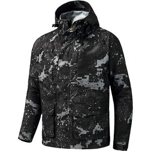 Veste de chasse camouflage imperméable de qualité supérieure - Impression par sublimation personnalisable, résistante aux acides, coupe-vent, unisexe - Product Image 1