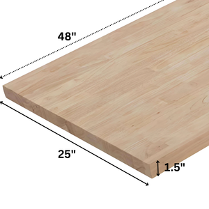 Dalle en bois massif durable de comptoir en bois d'hévéa robuste avec surface de travail durable pour des conceptions d'îlot de cuisine personnalisées - Product Image 2