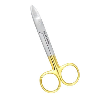 CE Certified Beebee Crown Scissors 110 mm Straight <b>Saw</b> Edge Manual <b>Power</b> Source Stainless Steel Dental Surgical Instruments - Product Image 1