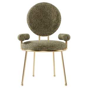 Fauteuil ottoman avec accoudoirs et dossier, design très populaire, pour salon, couloir, utilisation décorative, fauteuil ottoman. - Product Image 1