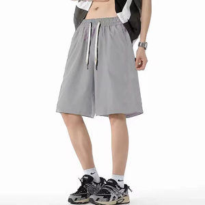 Shorts de mode pour hommes, décontractés d'été, pour la plage, le sport et la course, coupe droite, style survêtement - Product Image 2