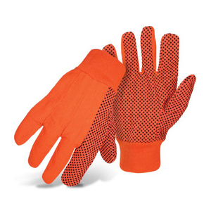 Gants confortables en coton bleu marine, résistants à la chaleur, sans couture, extensibles, sans silicone, tricotés à la machine pour un confort optimal - Product Image 4