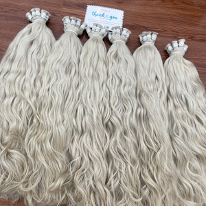 ผมเวอร์จินแท้จากเวียดนามแบบไม่ผ่านกระบวนการ  จัดเรียงเกล็ดผม  แบบ Double Drawn  สำหรับต่อผม  แบบเส้นตรง - Product Image 6