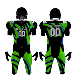 Uniforme de football américain court, haute élasticité, respirant, vente en gros, avec patch brodé personnalisé, logo d'équipe, résistant aux rayures, équipement de gridiron - Product Image 3