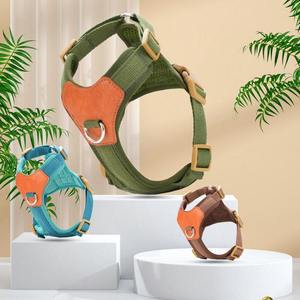 Harnais pour chien facile à contrôler, taille réglable, tissu durable avec coutures pour la marche, la randonnée et l'entraînement - Product Image 5