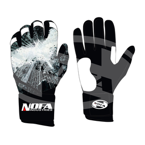 Guantes de Béisbol/Sóftbol Acolchados de Cuero Antideslizantes y Ambidiestros de Nofa Industries para Adultos, Profesionales, Hombres y Mujeres, Talla XXL/XL con Hebilla - Product Image 1