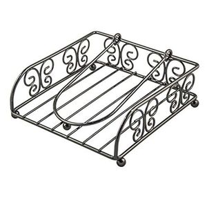 Porta Servilletas de Metal Negro Hecho a Mano con Diseño Decorativo para Mesa de Cocina, con Forma Personalizada para Cajas de Pañuelos - Product Image 3