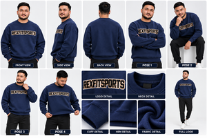 Sudadera Personalizada para Hombre, Venta al Por Mayor OEM, Sudadera de Cuello Redondo, Felpa de Algodón, Ropa Deportiva, Fabricante y Proveedor - Product Image 3