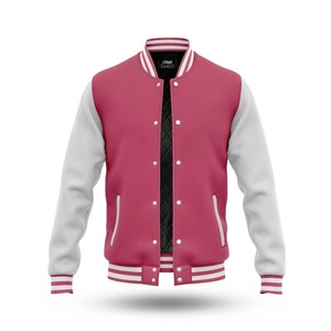 Custom <b>Men</b> Baseball Varsity <b>Jacket</b> Wool Body <b>Leather</b> Sleeves Letterman Outerwear OEM ODM Sample Service Available - Product Image 1
