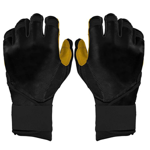 Gants de frappeur de baseball en cuir premium, écologiques, avec poignet flexible, tissu respirant, paume rembourrée, personnalisables avec étiquette privée - Product Image 4