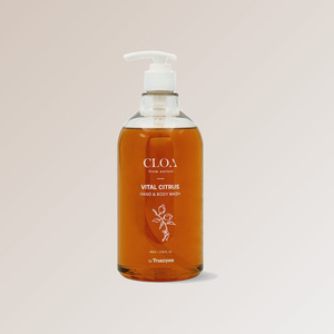 Gel de ducha Cloa Vital con aroma a cítricos de Truezyme, 800 ml, gel de ducha con aroma a neroli y cítricos. - Product Image 1