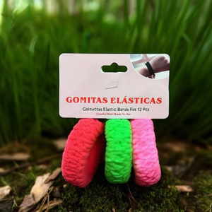 Elastici per capelli Gomitas Elsticas, 12 pezzi, colorati. - Product Image 3
