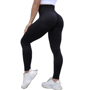Mujeres gimnasio Yoga pantalones sin costuras ropa deportiva elástica cintura alta ejercicio atlético Fitness Leggings Activewear - Product Image 1