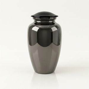 Urna funeraria clásica de metal estañado cepillado para cenizas humanas de adultos, urna conmemorativa, proveedor mayorista de fábrica a bajo precio - Product Image 2