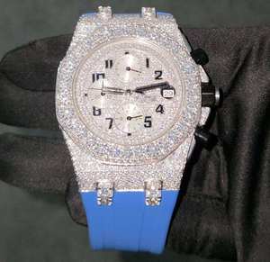 Custom Watch GA2100 Style Iced Out Metal <b>Case</b> Luxury Steel Mod for Men GA2100 Compatible Custom Watch - Product Image 1