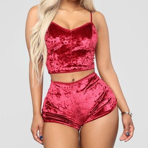 Vêtements de nuit pour couple, été, haute qualité, 100% coton, respirant, doux, pyjamas sexy pour femmes, ensembles de nuit personnalisés, assortis - Product Image 2