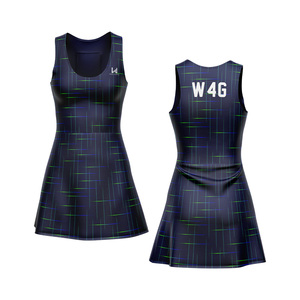 Custom Women's Sleeveless Pullover Tennis Dress Skirt Quick Dry Breathable Lightweight Spandex/Nylon Multi Sport Workout Wear - Product Image 3