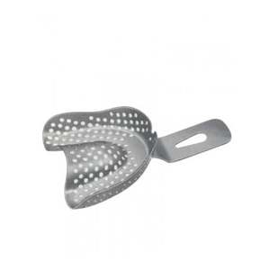 Bandejas de Impresión Dental Manuales Profesionales de Calidad Superior, Acero Inoxidable Perforado, Autoclavables, Agarre Ergonómico, Certificación CE - Product Image 1