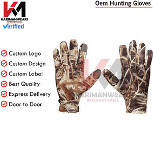 Gants de chasse haut de gamme, paume absorbant les chocs, protection des doigts, tissu camouflage respirant, imperméable, coupe-vent, antidérapant - Product Image 4