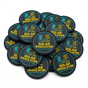 Badges personnalisés en PVC souple à fermeture Twist Lock, emblèmes ronds en silicone pour la manutention des marchandises, la logistique, les vestes de travail, les sacs et les fabricants. - Product Image 3