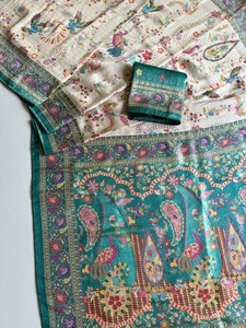 ผ้าซิ่นไหมซาตินลายแจ็คการ์ดพร้อมพู่ห้อยฟุมก้าและผ้าสำหรับตัดเสื้อ - Product Image 2