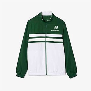 BULKBEAR Unisex Tracksuit Set Green <b>White</b> Full Sleeve Zipper Sporty Casual <b>Joggers</b> Breathable Cotton Winter Adult Regular Fit - Product Image 5
